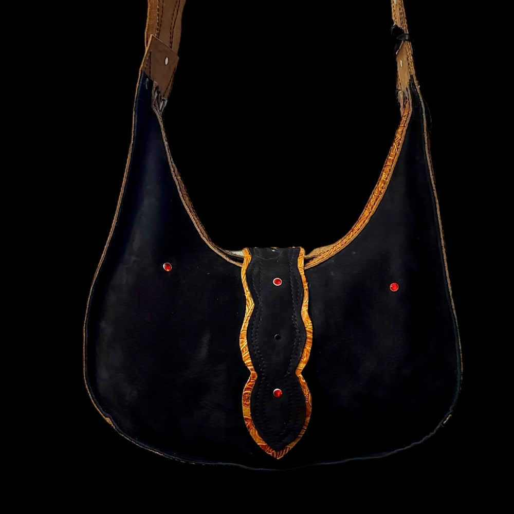 WhiteBuffaloCreations Leather Shoulder Sling Handcrafted One of A Kind